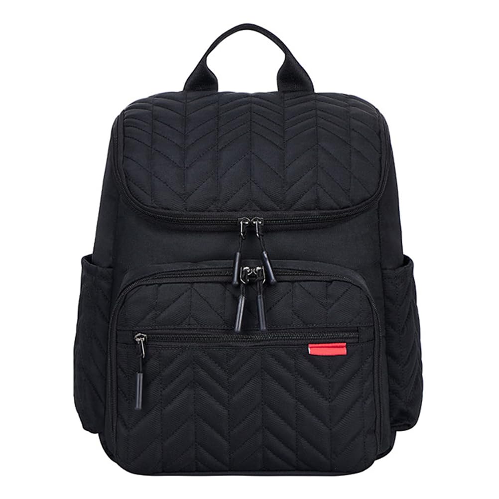 FRCOLOR Outdoor Wickeltasche Windeltasche Großer Rucksack Schwarz | Schulbeginn Party, Organizer für Babyprodukte, Aufbewahrungsbeutel, Leichte, Schmutzabweisende Ausführung