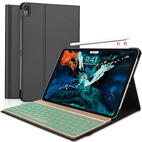 BORIYUAN - Funda para Teclado de iPad Negro Negro