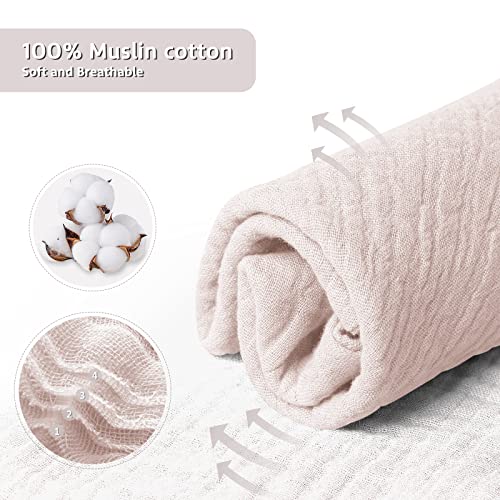 Image of lulumoon Puppy Security Blanket: Skin-Friendly Muslin Lovey for Travel & Daycare - Snuggle Lovie for Self-Soothe