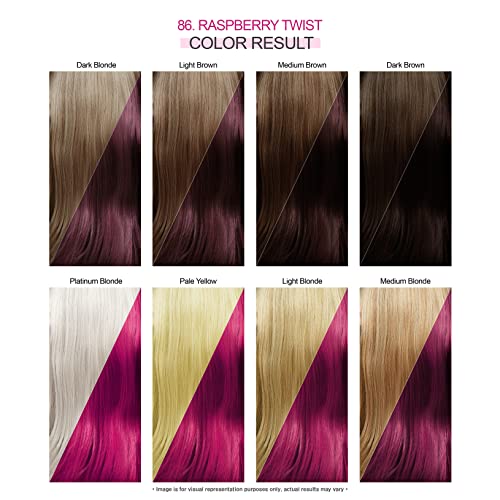 Adore Semi-Permanent Haircolor #086 Raspberry Twist 4 Ounce (3 Pack) miniatura 3