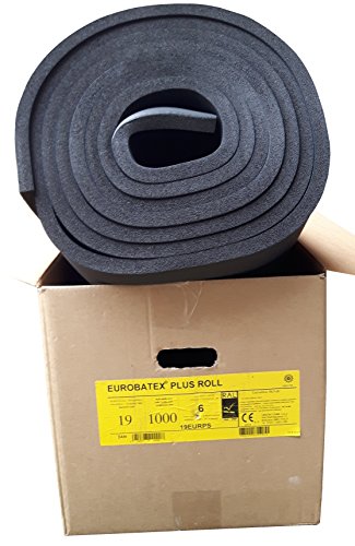Preisvergleich Produktbild EUROBATEX Plus Roll 19mm Nichtselbstklebend / Karton 6qm / Rolladen- und Fahrzeugdämmung vgl. Armaflex