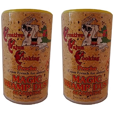 Creative Cajun Cooking Proche Magic Swamp Dust Seasoning, 8 Ounce Shakers (Pack of Two - 16 Ounces Total, No MSG, All Natural Ingredients) Cover