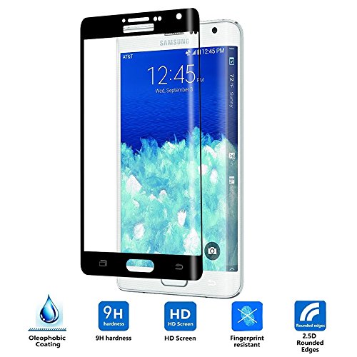 Vistore Clear Ballistic Glass Screen Protector for Samsung Galaxy Note Edge - Black