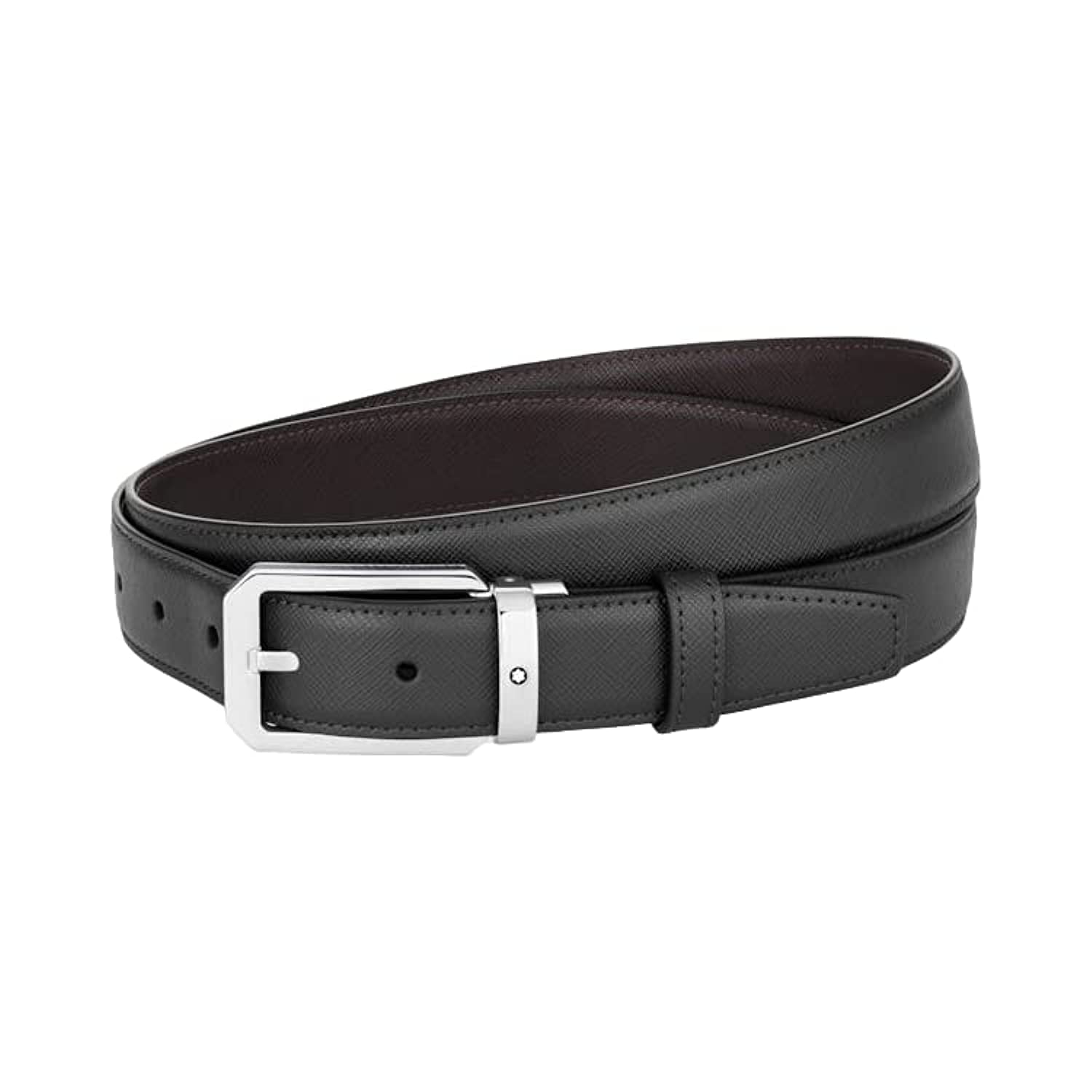 MONTBLANCMontblanc Black brown 30 mm reversible leather belt