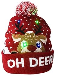 LED Christmas Knitted Hat