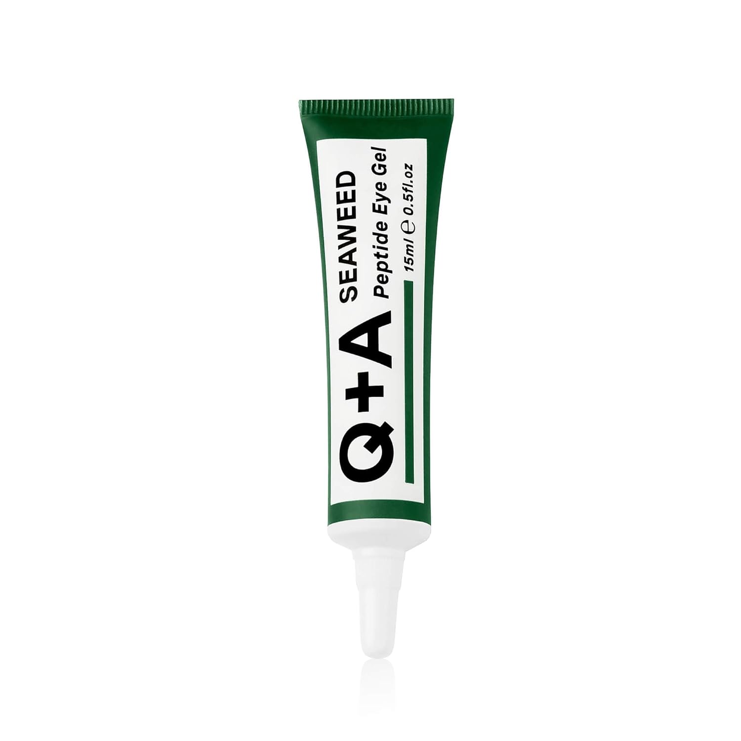 Q+A Seaweed Peptide Eye Gel (15ml), Under Eye Cream Alternative, Under Eye Brightener with Peptides, Seaweed & Aloe Vera, Hydrates, Smooths Fine Lines & Reduces Puffiness