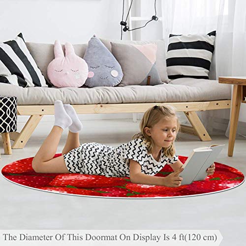 Tapis doux antidérapant multicolore polyester pour chambre et salon - 4