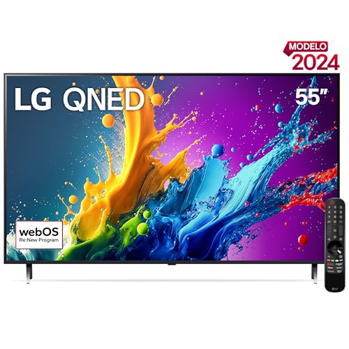 Pantallas, Home Entertainment LG Pantalla QNED 55 Pulgadas 4K Smart TV 2024 ThinQ AI 55QNED80TSA
