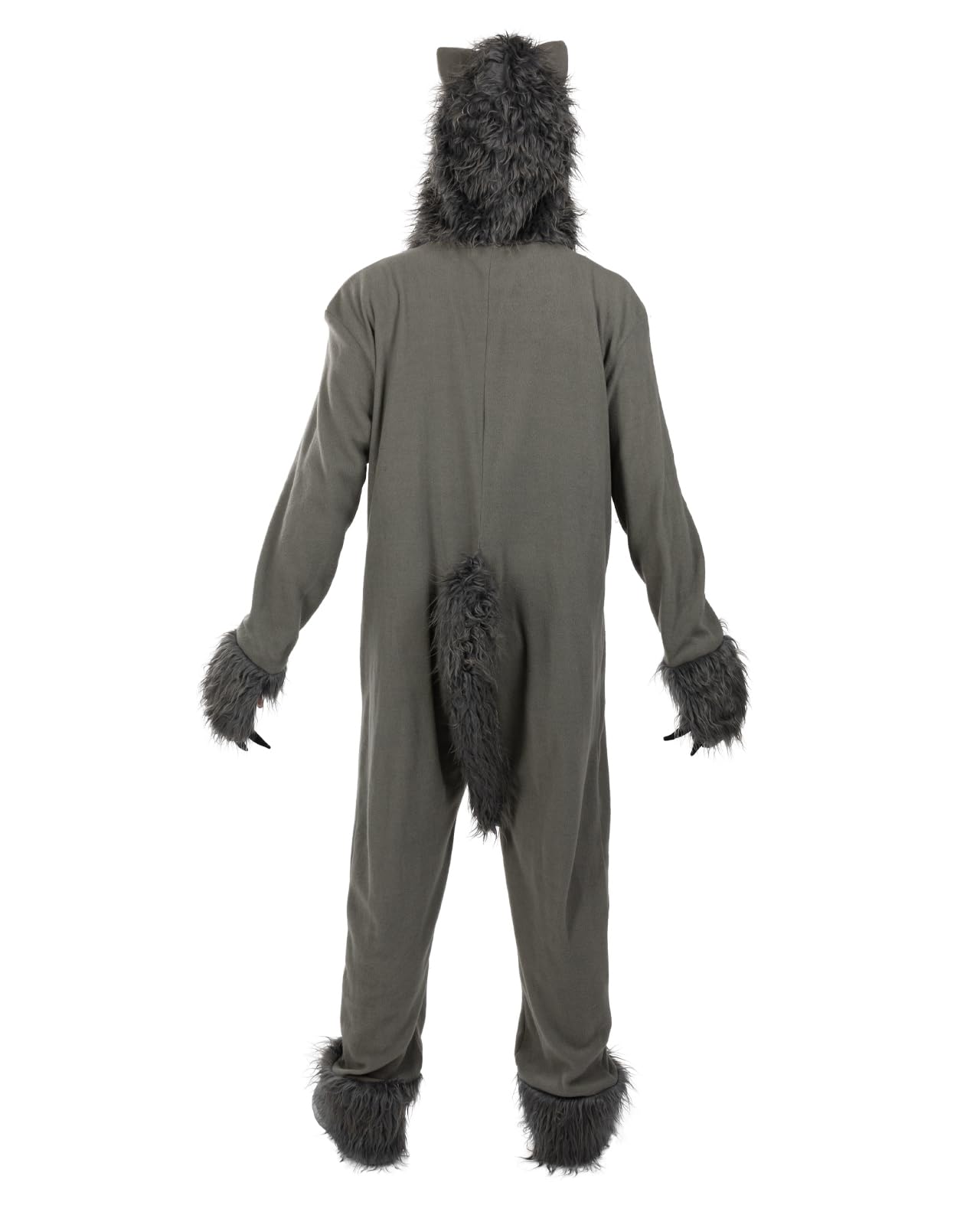Funidelia | Costume da Lupo grigio per donna e uomo Animali, Lupo Mannaro, Lupo Feroce - Costume per Adulto e accessori per Feste, Carnevale e Halloween - Grigio/Argentato