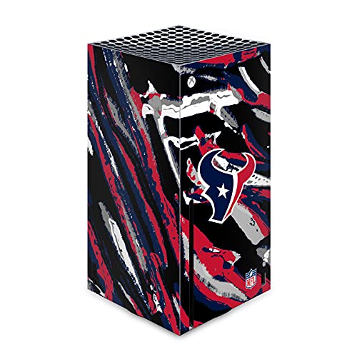 Protection Xbox Series X NFL contre rayures skin vinyle Houston Texans abstrait