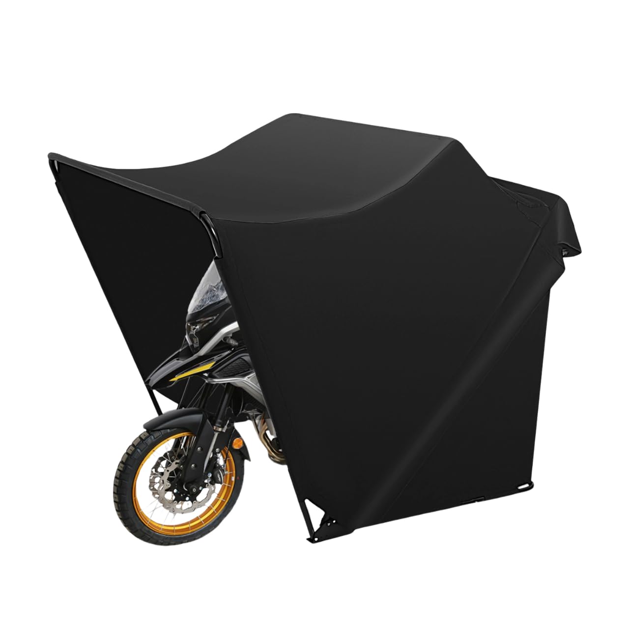 Tienda de campaña para motocicleta, garaje, 270 x 105 x 155 cm, impermeable, de tela Oxford con marco de acero estable, cubierta para moto exterior, resistente a la intemperie, para scooter y