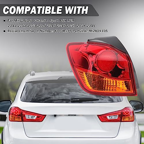 Clidr Outer Tail Light For Mitsubishi Outlander Sport Asx Rvr 2011-2019 Rear Lamp Driver Side 8330B195 #TOP1