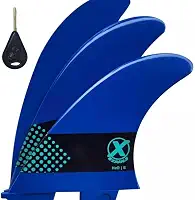 Jogo de Quilha H206 Large Expans - Jogo de Quilha Encaixe FCS2 para Prancha de Surf H206 EXPANS