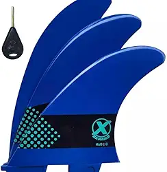 Jogo de Quilha H206 Large Expans - Jogo de Quilha Encaixe FCS2 para Prancha de Surf H206 EXPANS