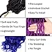 Ms Aloe Ombre Faux Locs Crochet Hair 5Pack（120 Strands）Ombre Purple Blue Faux Locs Crochet Braids Hair Pre Looped Goddess Locs Crochet Curly Hair for Black Women (20inch,1B/Purple/Blue#)