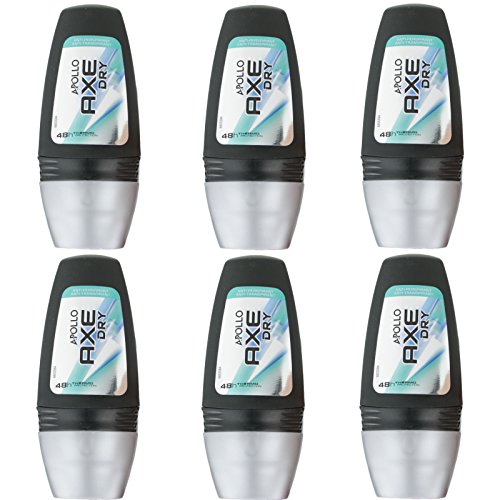 Preisvergleich Produktbild 6 x Axe Roll On Dry Apollo = 300ml