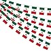 AhfuLife Mexico Wimpelkette mit Mexikanische Flaggen, 1 Stück Beidseitig Rechteck Stoff Mexiko Wimpel Fahne für 2025 Fußball Rugby WM Olympische Hausgarten Party Bar Deko