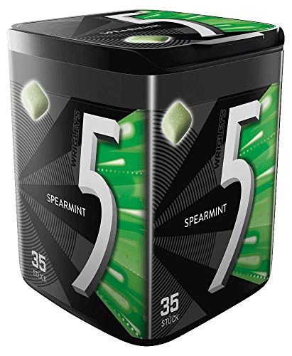 5GUM Spearmint Kaugummi | Zuckerfrei | Großpackung | 6 Dosen (6 x 35 Dragees) - Image 3