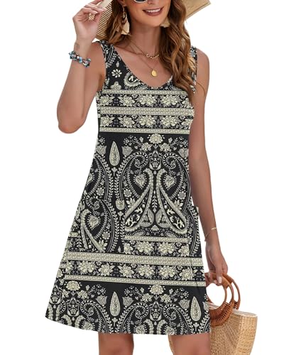 Robe d'été légère MOLEARNI col en V pour éviter la chaleur en vacances - 4