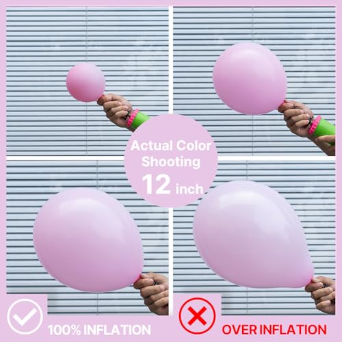Image of PartyWoo Pink Balloons 127 pcs Different Sizes of 36 18 12 10 5 Inch Lilac Pastel Pink Purple Latex Helium Balloon Arch Kit Garland for Baby Shower Butterfly Birthday Party Decorations Pink-Q04