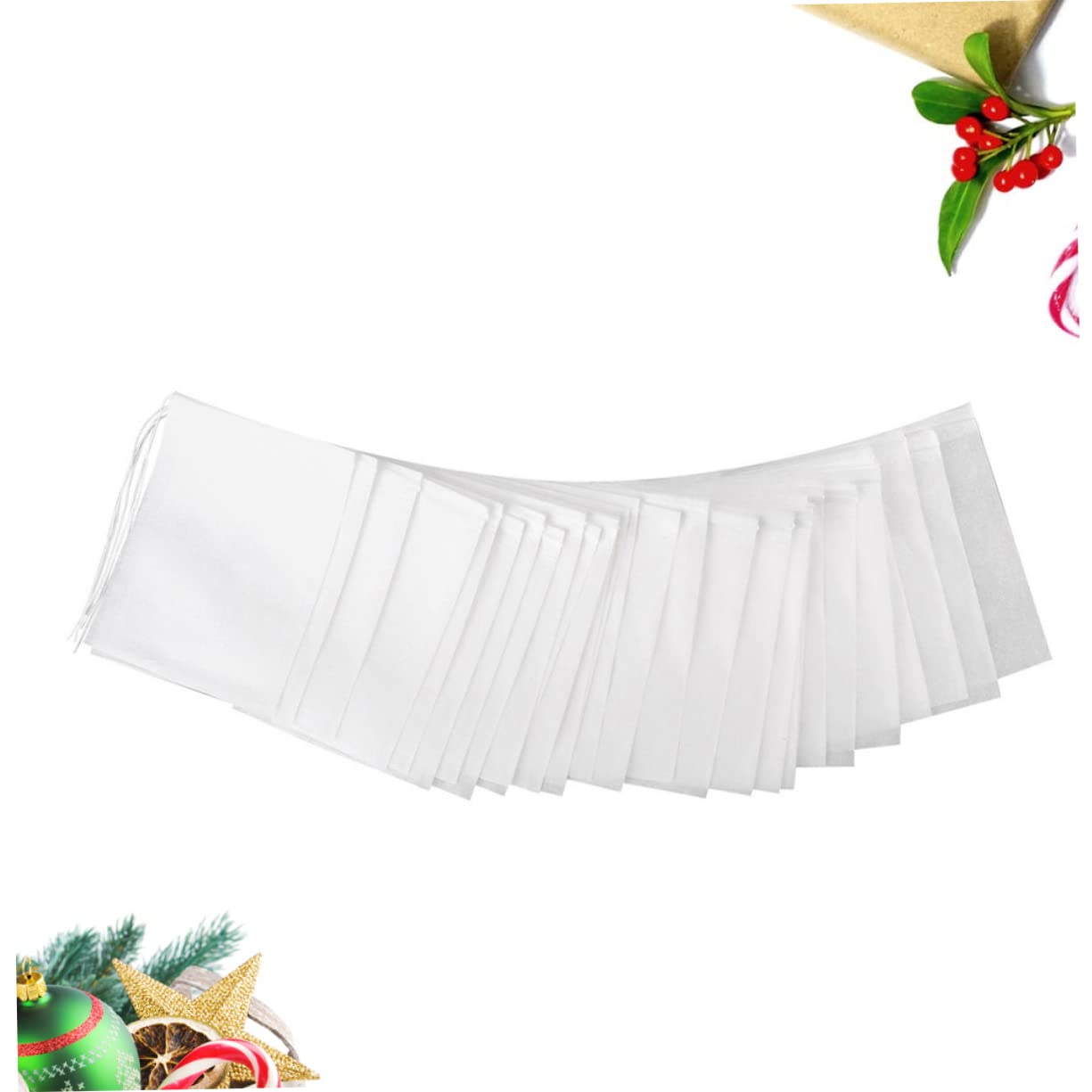 Cabilock 3 Juegos De Bolsitas De Té Vacías Con Filtro Para Hierbas Sueltas Bolsitas De Papel Con Cordón 200 Unidades X 3