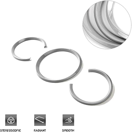 Miniatura 10 de GTINTHEBOX 3 piezas de anillo de decoración de borde rojo para Porsche Macan 2014 en adelante