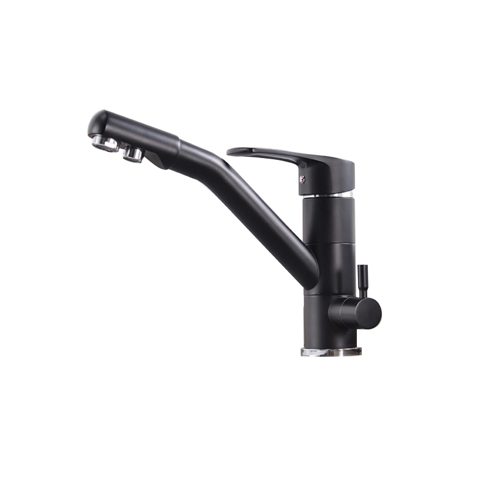 BHFPFZA Faucets Kitchen Faucet 360 Degree Rotat Drinking Water Faucet Dual Spout Sink Tap with Water Purificat Features Mixer Tap C
