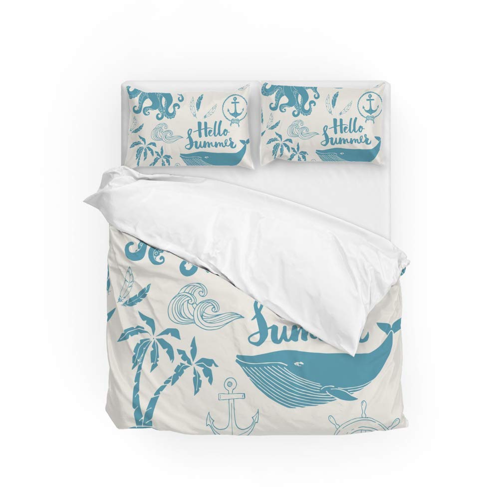 Housse de couette océan King size pour une chambre relaxante