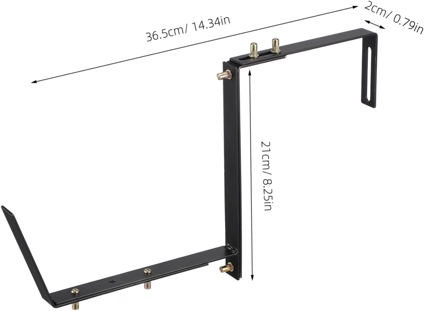 2pcs Sturdy Planter Box Brackets Easy Install Railing Planter Hooks for Flower Boxes