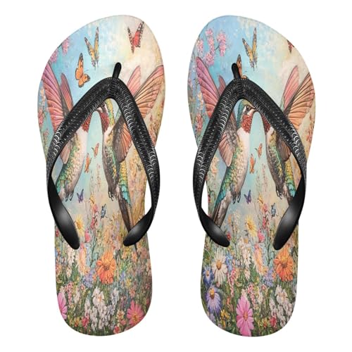 STAYTOP Beautiful Hummingbird Flip Flops Sandals of Men's & Women's,Sandals Beach Slippers Shower Slides