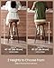 VASAGLE EKHO Collection - Bar Stools Set of 2, Bar Height Bar Stools, Kitchen Counter Stools, Mid-Century Modern Backless Counter Stools, 30-Inch Tall, Kitchen Island Home Bar, Caramel Brown