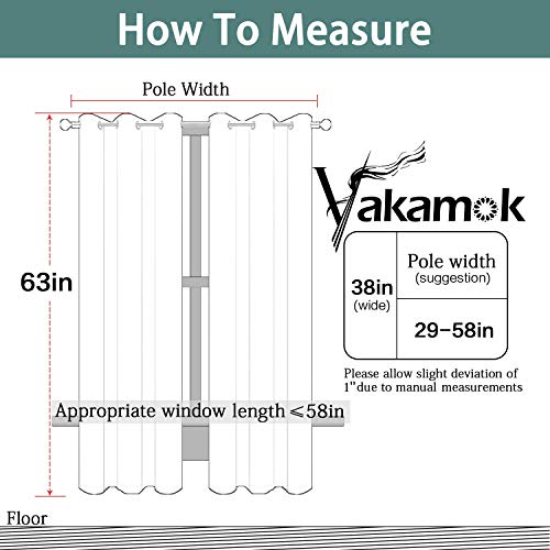 Yakamok Light Blocking Window Blackout Curtains Thermal Insulated Room Darkening Drapes for Bedroom,Solid Grommet Top Window Panels, 38x63 Inch, Mustard Yellow, One Pair