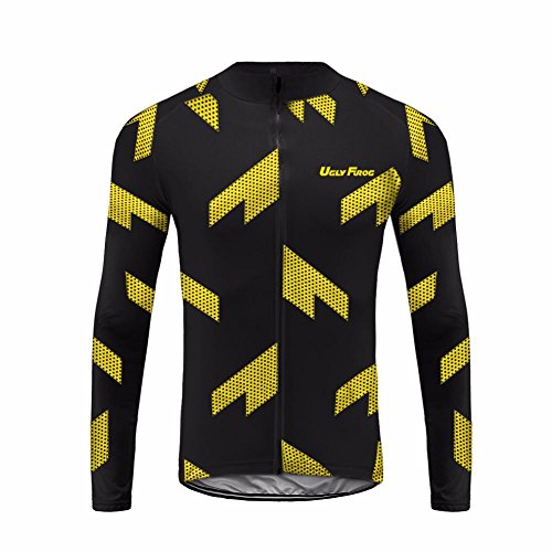 UGLY FROG Manga Larga Maillot Ciclismo De Hombre Winter with Fleece Ropa De Triatlon Transpirables Winter with Fleece