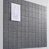 ZALIOJI Large Cork Board for Wall 48' X 36', 12 Pack Felt Wall Tiles Bulletin Board Cork Boards for Walls, Felt Board Pin Board Tack Board Corkboard for Office (Drak Grey)