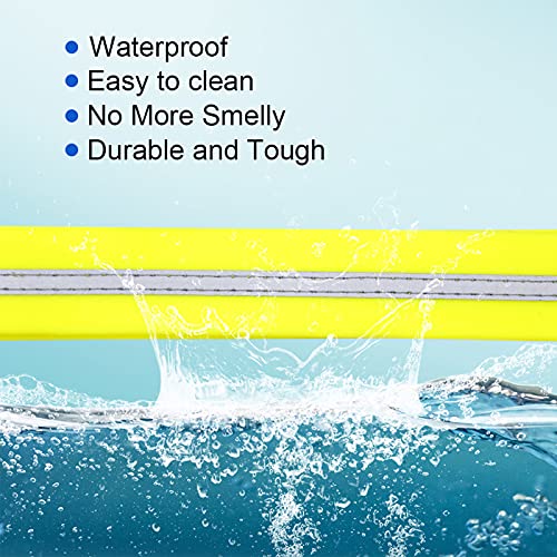 Image of Nimble Reflective Waterproof Dog Collar Adjustable Odor Resistant Easy Clean Pet Collar for Small Medium Large Dogs Night Walking Outdoor Rainy Use (Small (9.45 inch-14.17 inchinches), Fluorescent Yellow)