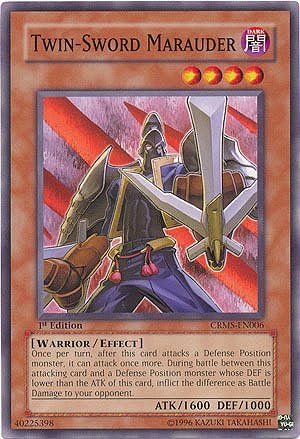 Yu-Gi-Oh! - Twin-Sword Marauder (CRMS-EN006) - Crisis Carmesí - 1 Edición - Común