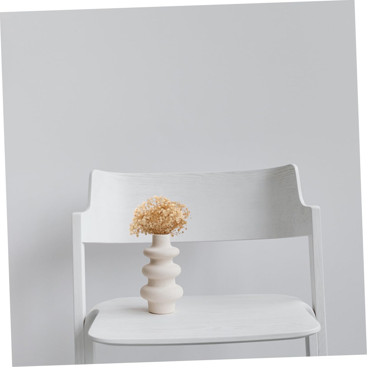 Cabilock 4 Pièces 10 Petit Bouquet de gypsophile Fleurs séchées Bouquet séché sachets bouda Decoration Interieure Fleur sechees Ornement de Bouquet créatif Faux Bouquets décoratifs Beige
