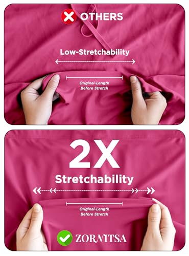 Image of ZORNITSA Cotton Lycra Saree Shapewear Petticoat for Women, Stretchable Saree Shaper Petticoat Inskirt, Shape wear Dress for Saree, Skirts