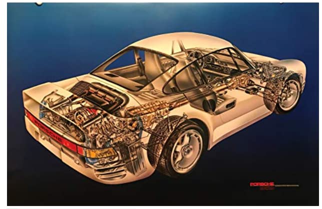 Autotrend 959 Cutaway (David Kimble) Poster
