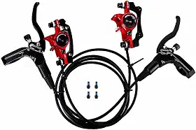 Conjunto de Freios a Disco Hidráulico para Bicicleta MTB Montanha Caliperes Dianteiro e Traseiro Kit Alavanca Freio Esqu