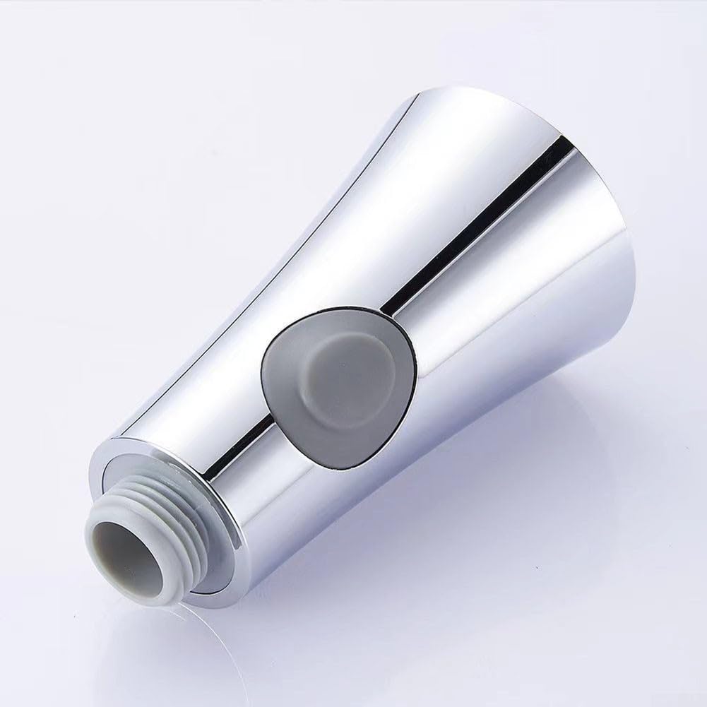 Soffione doccia di ricambio per rubinetto estraibile G12, in plastica di lunga durata, flusso d'acqua regolabile (galvanizzazione)