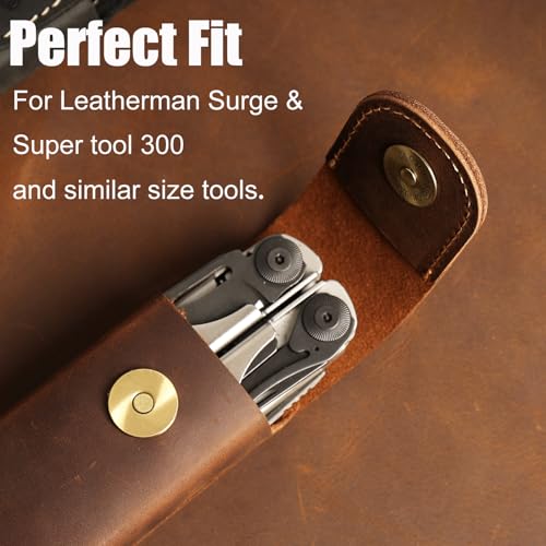 Topstache Bainha de couro multiferramentas para cinto - Coldre multiferramentas para cinto - Bolsa m