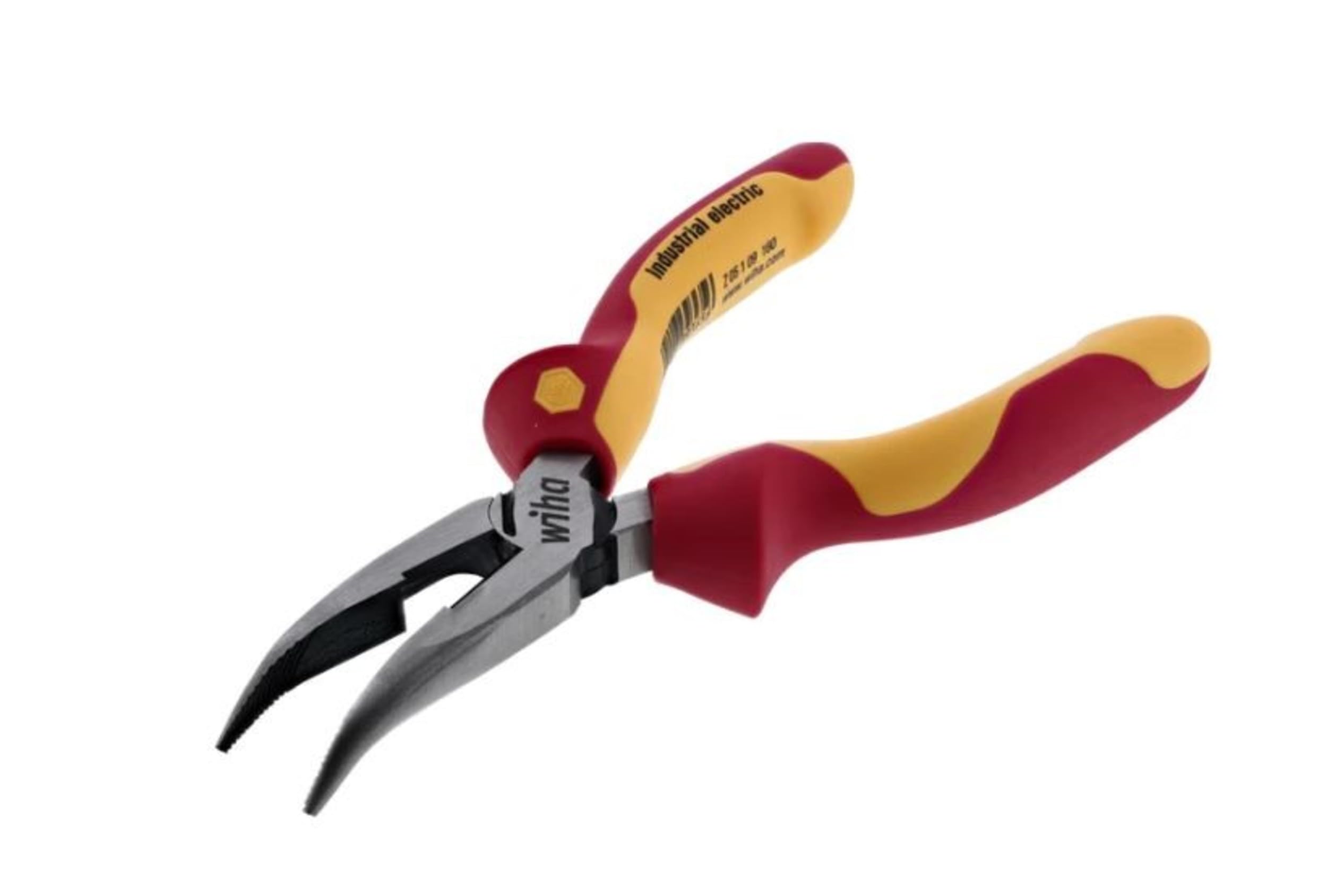 Wiha 32905 - Pinze a becchi piegati, isolate, 20,3 cm