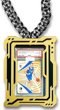 TrophySmack Card Slab Display Chain - Compatible with PSA, CGC, Beckett, TAG Standard Sized Slabs - UV Protective Acrylic Modern Prism