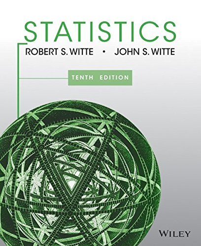 Statistics by Robert S. Witte (2013-11-11) : Amazon.it: Libri