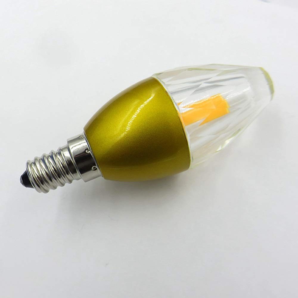Lampadine a LED, AC85-265V, Lampadine non dimmerabili E14 in cristallo per illuminazione domestica, Basi E14, 5W (equivalente alogeno 50W), 450-500LM, 3000K / 6000K, confezione da 10 LLPYLED