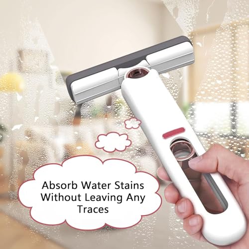 Miniatura 5 de 1 Varilla, 2 Esponjas, Trapeador De Esponja Autoapretable, Mini Fregona De Limpieza De Escritorio Lavable A Mano, Mini Fregona Portátil Autoexprimible, Para Encimeras De Cocina