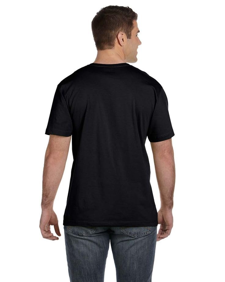 Generic Men's Cotton T-Shirt Pack of 2, Black & White - Image 5