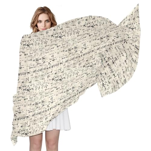 Chinese Style Letter Retro Long scarf shawl cute silk hair scarf for sleeping for neck bufandas para mujer3