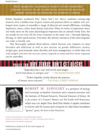 Why Zebras Don't Get Ulcers: The Acclaimed Guide to Stress, Stress-Related Diseases, and Coping, 3rd Edition